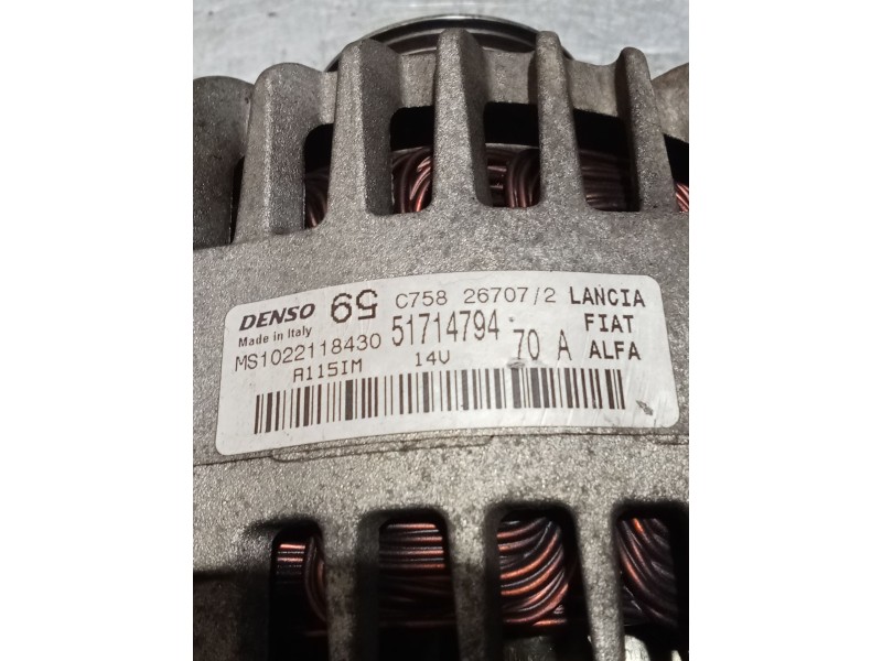 Recambio de alternador para fiat grande punto (199_) 1.2 referencia OEM IAM 51714794 MS1022118430 05
