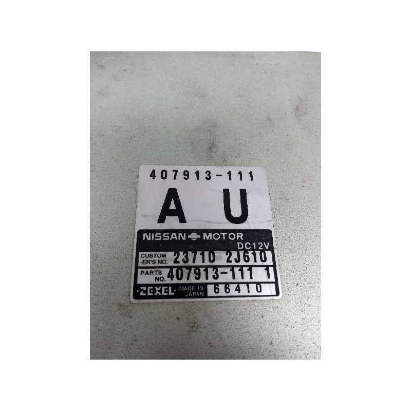 Recambio de centralita motor uce para nissan primera berlina (p11) 2.0 turbodiesel cat referencia OEM IAM 237102J610 407913111 A