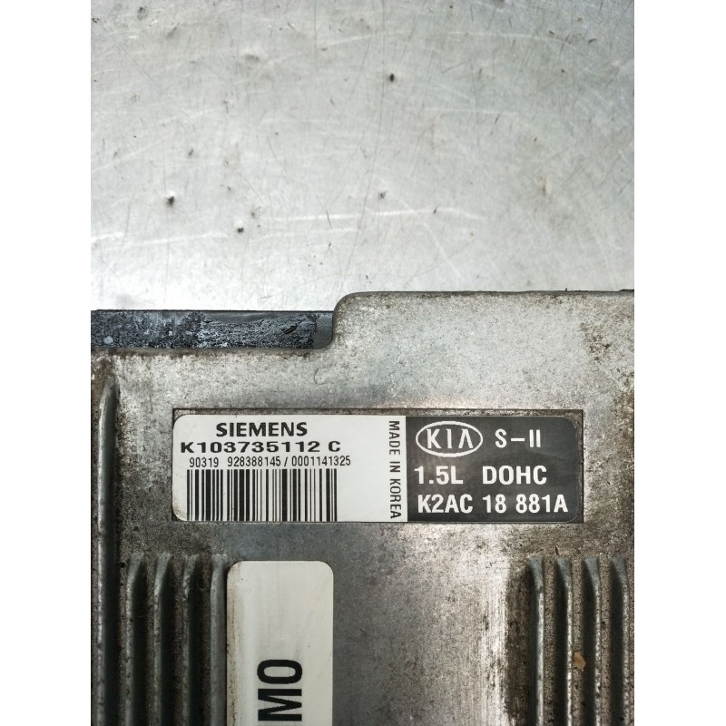 Recambio de centralita motor uce para kia sephia sedán (fa) 1.5 i referencia OEM IAM K103735112C K2AC18881A 928388145 1996