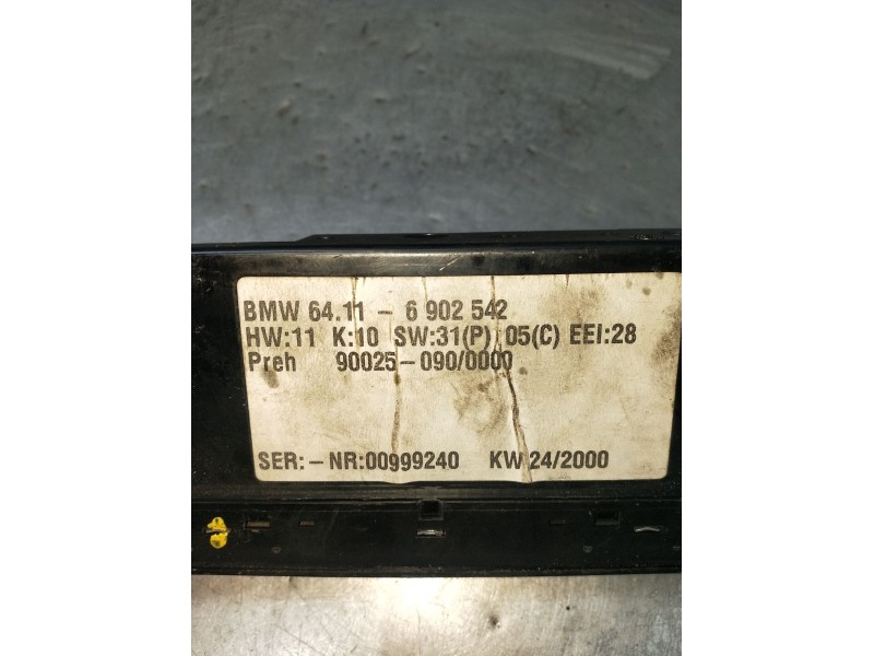 Recambio de mando calefaccion / aire acondicionado para bmw 5 (e39) 525 d referencia OEM IAM 6902542 00999240 1995