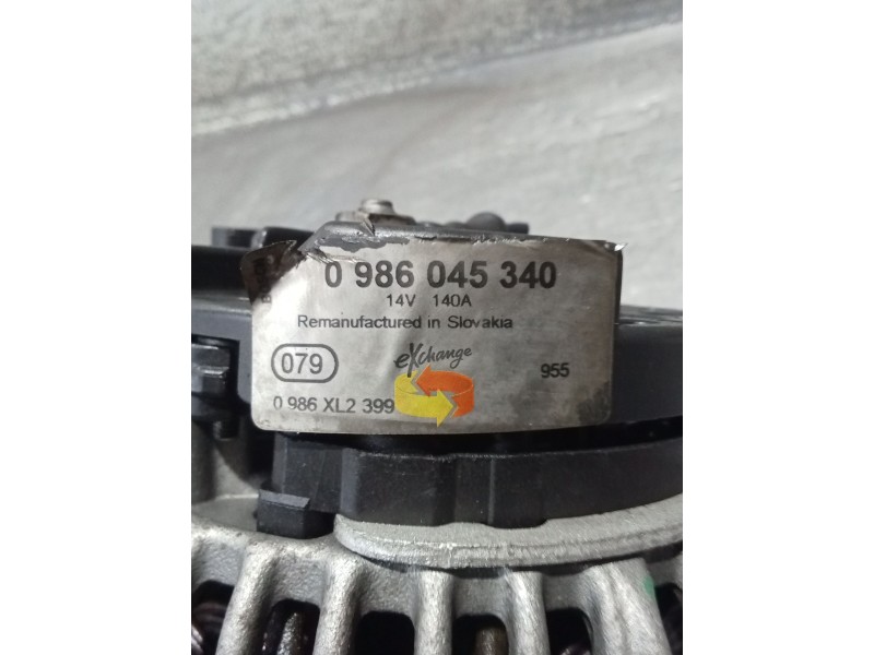 Recambio de alternador para audi a2 (8z0) 1.4 tdi referencia OEM IAM 0986045340  
