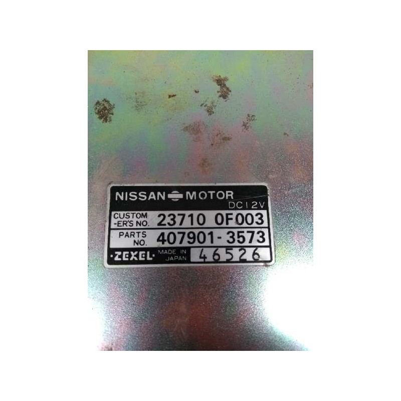 Recambio de centralita motor uce para nissan terrano/terrano.ii (r20) 2.7 turbodiesel referencia OEM IAM 237100F003 4079013573 