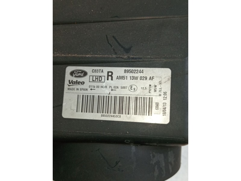 Recambio de faro izquierdo para ford c-max 1.0 ecoboost cat referencia OEM IAM   2010