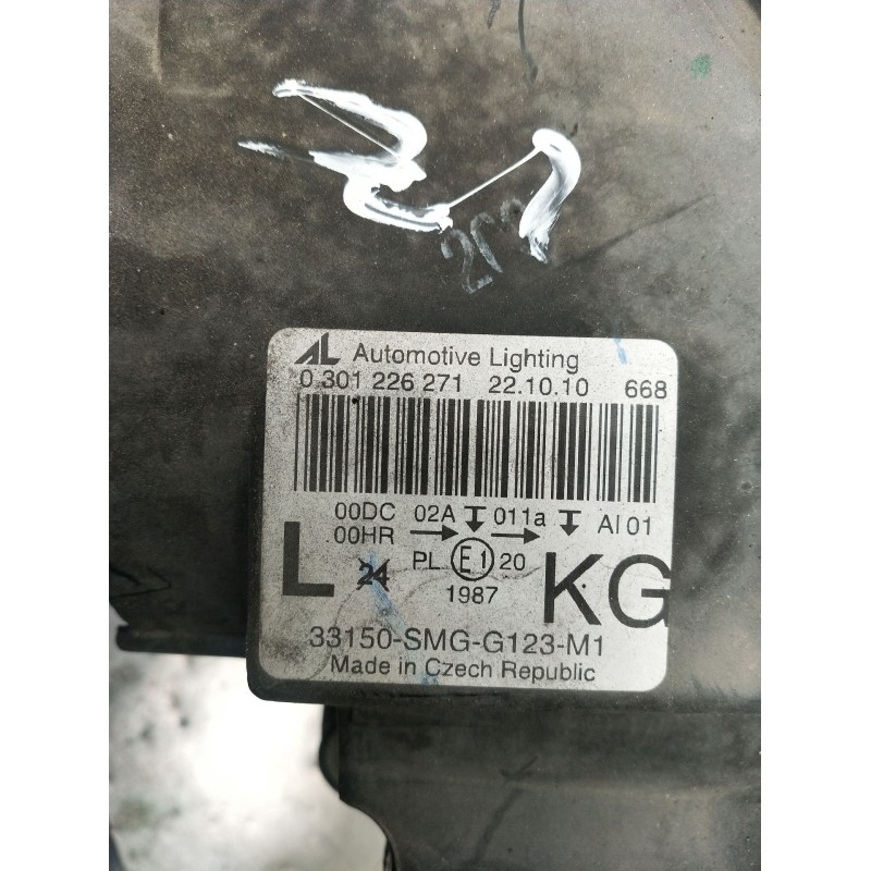Recambio de faro izquierdo para honda civic viii hatchback (fn, fk) 2.2 ctdi (fk3) referencia OEM IAM 0301226271 XENON 33150SMGG