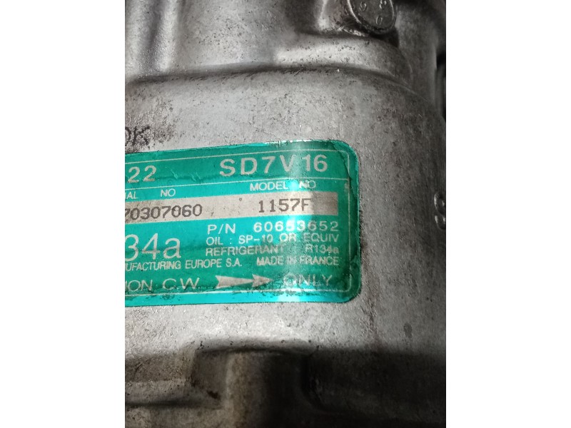 Recambio de compresor aire acondicionado para alfa romeo 166 (936_) 2.0 t.spark (936a3a__) referencia OEM IAM 6370307060 1157F 