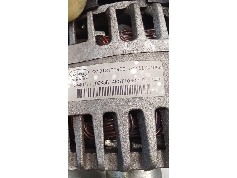 Recambio de alternador para ford focus ii (da_, hcp, dp) 1.8 tdci referencia OEM IAM MS1012100920 4M5T10300LB 05 105A