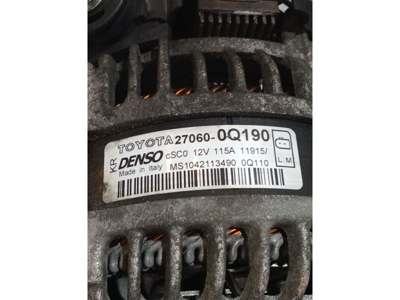 Recambio de alternador para toyota aygo (_b4_) 1.0 (kgb40) referencia OEM IAM 270600Q190 MS1042113490 