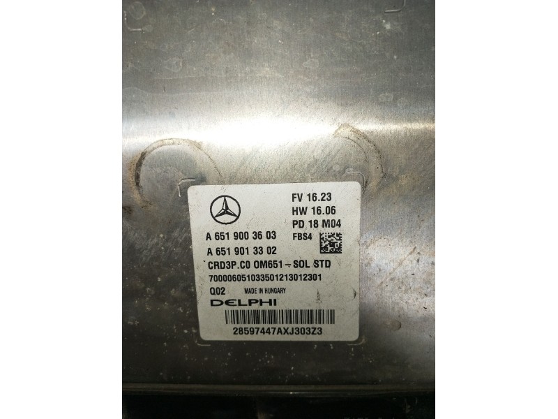 Recambio de centralita motor uce para mercedes-benz sprinter 3,5-t furgoneta (b907, b910) 314 cdi (910.631, 910.633) referencia 