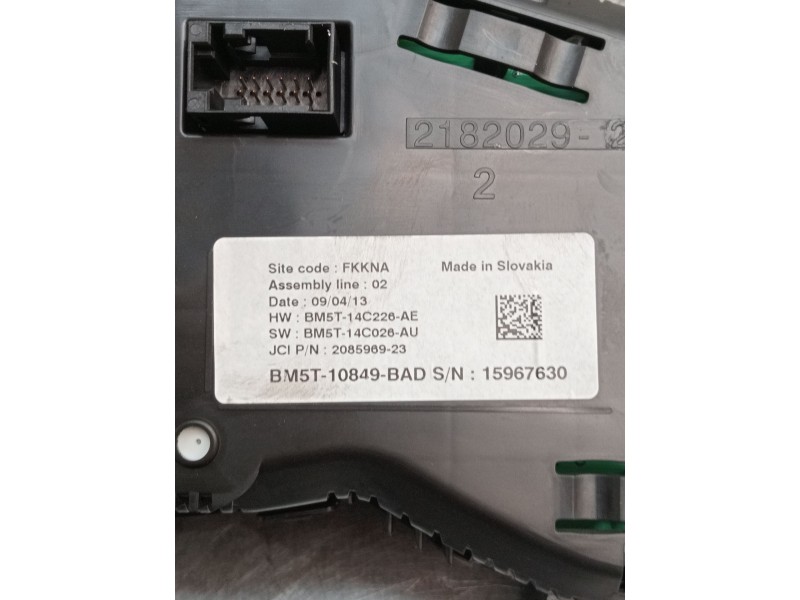 Recambio de cuadro instrumentos para ford c-max 1.0 ecoboost cat referencia OEM IAM BM5T10849 BM5T14C226AE BM5T14C026AU 2010