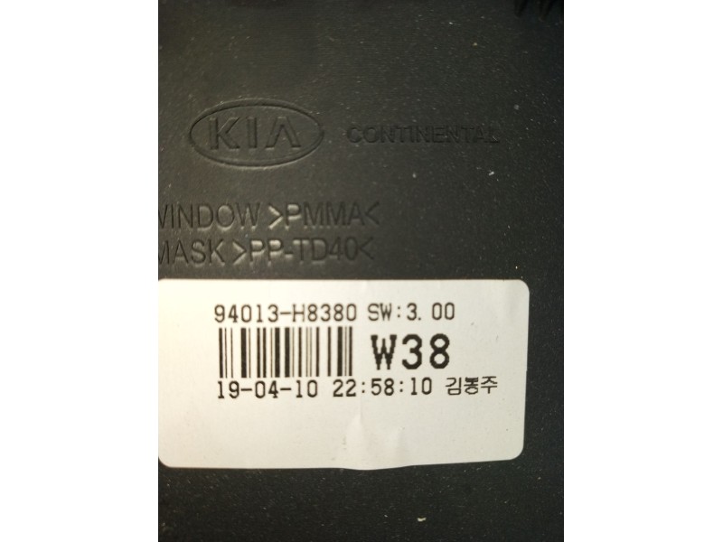 Recambio de cuadro instrumentos para kia stonic (yb) 1.0 t-gdi referencia OEM IAM 94013H8380  2017