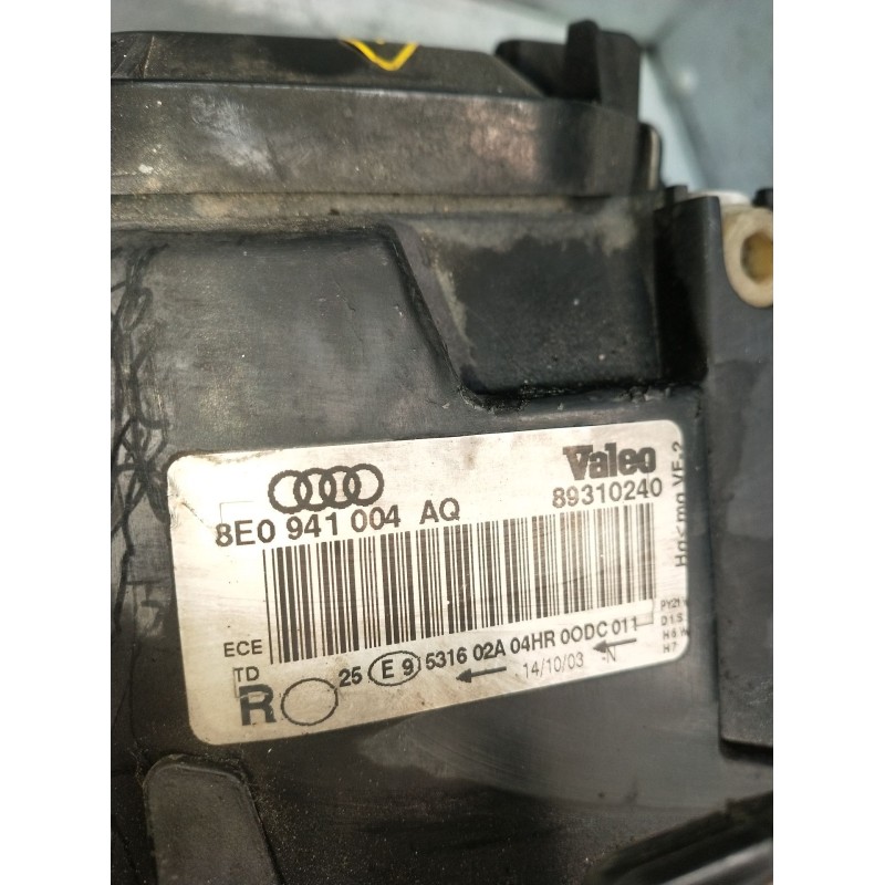 Recambio de faro derecho para audi a4 b6 (8e2) 2.5 tdi quattro referencia OEM IAM 8E0941004AQ 893110240 XENON 2001