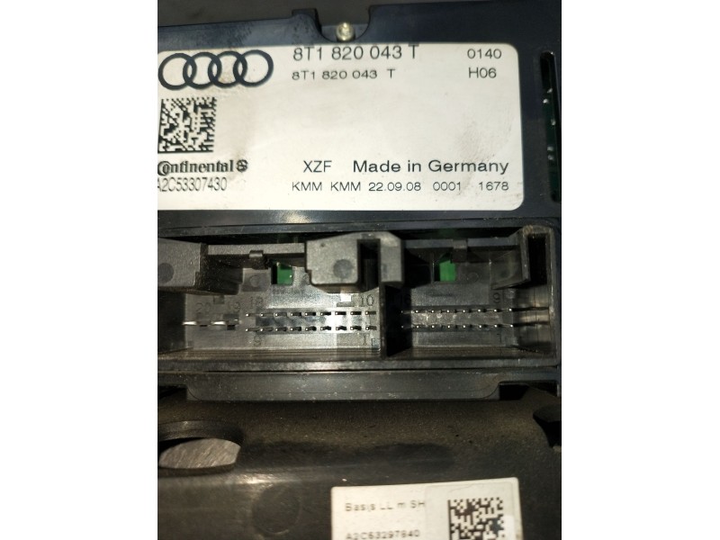 Recambio de mando calefaccion / aire acondicionado para audi a4 avant (8k5) (2008) básico referencia OEM IAM 8T1820043T A2C53307