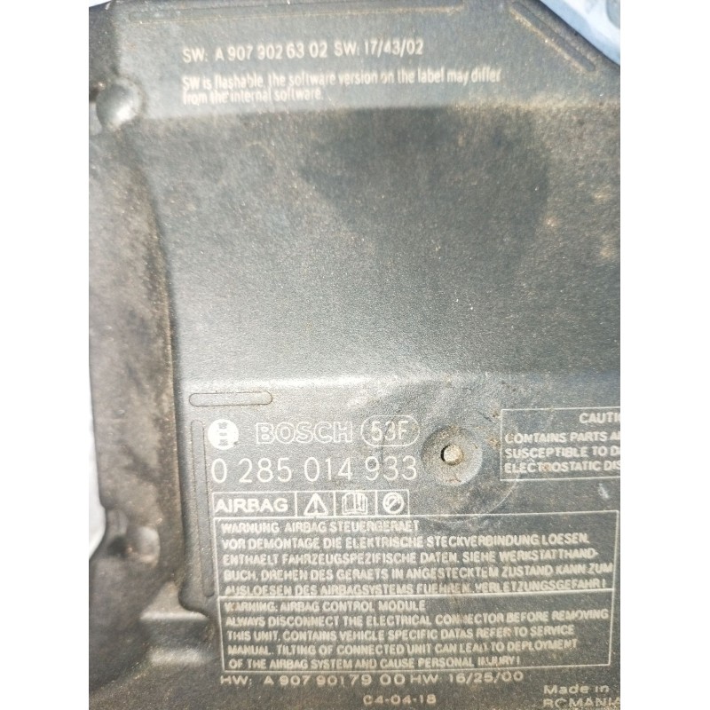 Recambio de kit airbag para mercedes-benz sprinter 3,5-t furgoneta (b907, b910) 314 cdi (910.631, 910.633) referencia OEM IAM 02