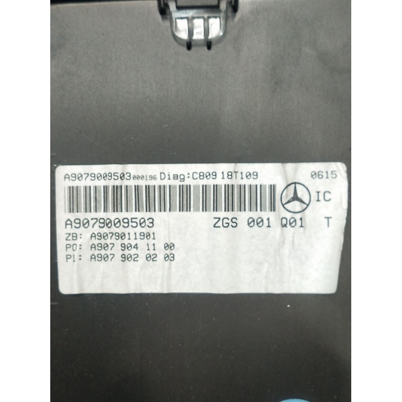 Recambio de cuadro instrumentos para mercedes-benz sprinter 3,5-t furgoneta (b907, b910) 314 cdi (910.631, 910.633) referencia O