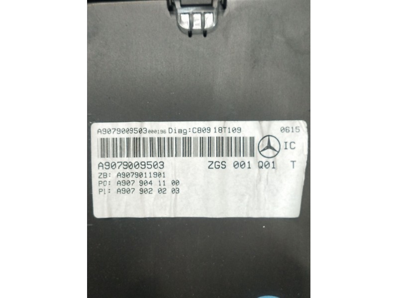 Recambio de cuadro instrumentos para mercedes-benz sprinter 3,5-t furgoneta (b907, b910) 314 cdi (910.631, 910.633) referencia O