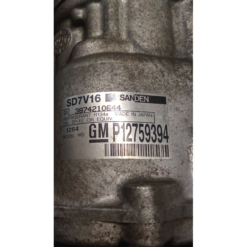 Recambio de compresor aire acondicionado para saab 9-3 cabrio 2.0 cat referencia OEM IAM P12759394  02
