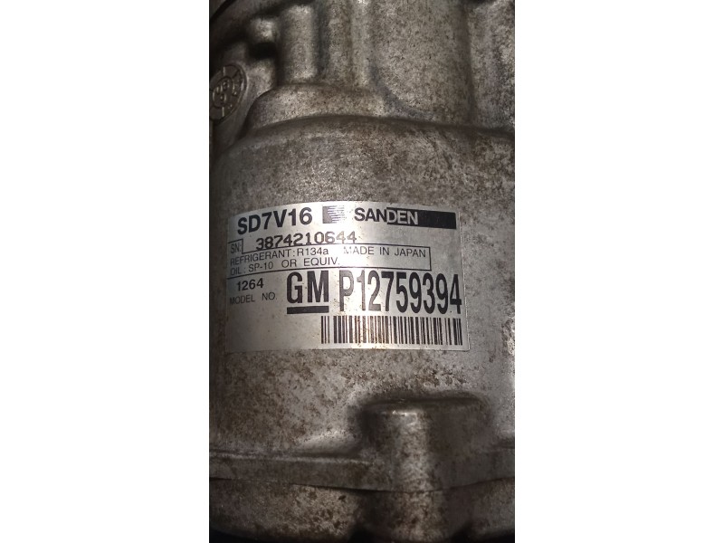 Recambio de compresor aire acondicionado para saab 9-3 cabrio 2.0 cat referencia OEM IAM P12759394  02