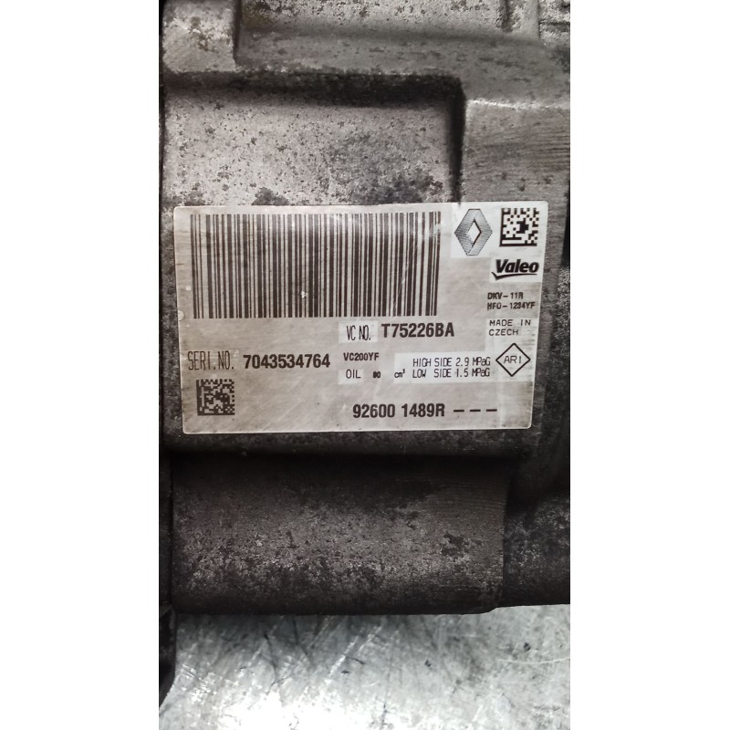 Recambio de compresor aire acondicionado para dacia dokker monospace (ke_) 1.5 dci (keaj, keah) referencia OEM IAM 926001489R  1
