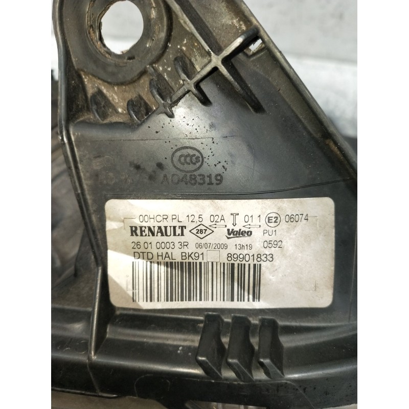 Recambio de faro derecho para renault laguna iii (bt0/1) 2.0 dci (bt01, bt08, bt09, bt0e, bt0k, bt12, bt1c, bt1d,... referencia 