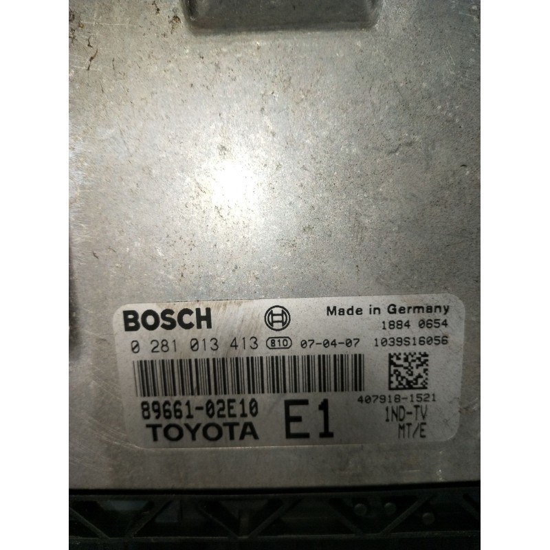 Recambio de centralita motor uce para toyota auris (_e15_) 1.4 d-4d (nde150_) referencia OEM IAM 0281013413 8966102E10 103S16056