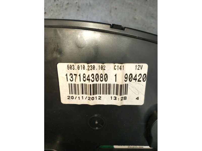 Recambio de cuadro instrumentos para citroën jumper iii furgoneta 2.2 hdi 130 referencia OEM IAM 1371843080 503010230102 2006