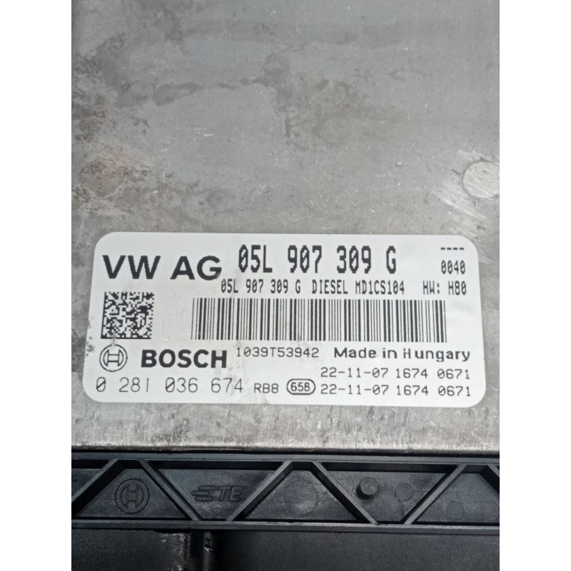 Recambio de centralita motor uce para volkswagen crafter caja/chasis (sz_) 2.0 tdi referencia OEM IAM 0281036674 05L907309G 1039