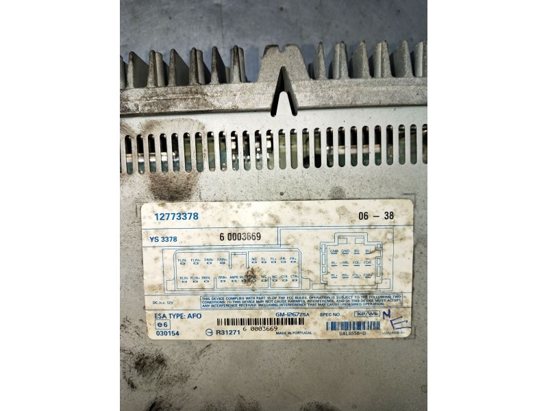 Recambio de modulo electronico para saab 9-3 cabrio 2.0 cat referencia OEM IAM 12773378 60003669 2002