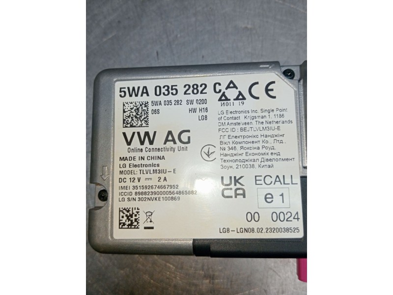 Recambio de modulo electronico para volkswagen crafter caja/chasis (sz_) 2.0 tdi referencia OEM IAM 5WA035282  2022