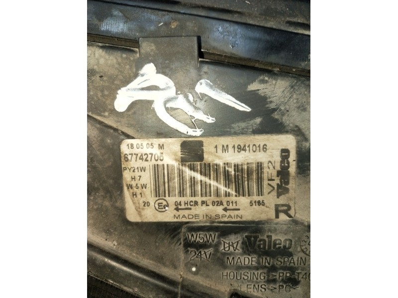 Recambio de faro derecho para seat leon (1m1) 1.9 tdi referencia OEM IAM 1M1941016 67742705 1999