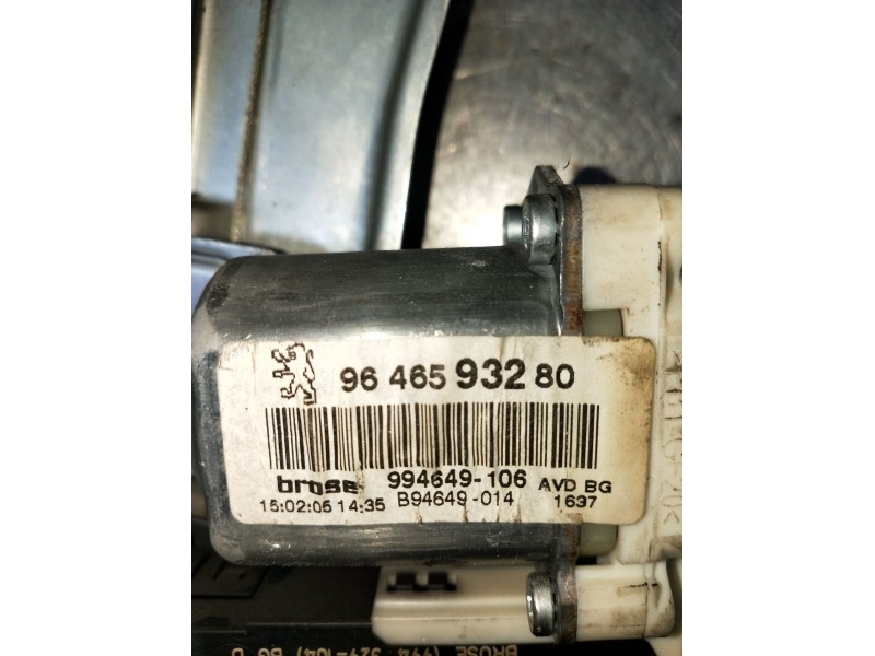 Recambio de elevalunas delantero derecho para peugeot 407 (6d_) 1.8 (6d6fzb) referencia OEM IAM 9646593280 4P 2004