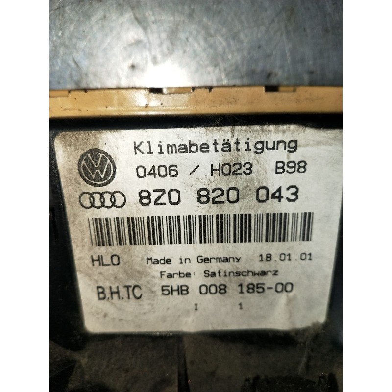 Recambio de motor calefaccion para audi a2 (8z0) 1.4 tdi referencia OEM IAM 8Z0820043 5HB00818500 2000