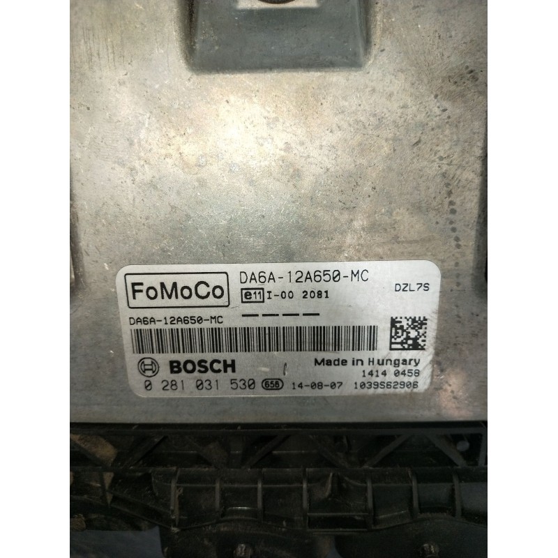 Recambio de centralita motor uce para ford fiesta vi (cb1, ccn) 1.5 tdci referencia OEM IAM 0281031530 DA6A12A650MC 1039S62906 2