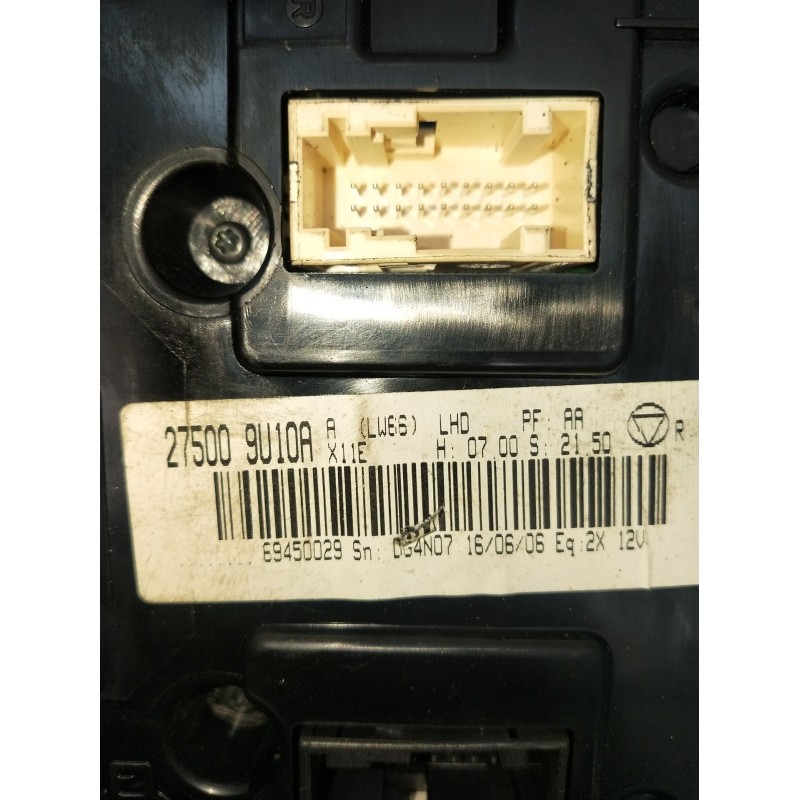 Recambio de mando calefaccion / aire acondicionado para nissan note (e11, ne11) 1.5 dci referencia OEM IAM 275009U10A 69450029 2