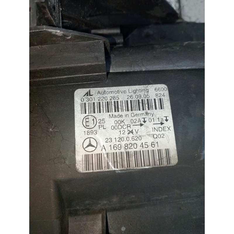 Recambio de faro izquierdo para mercedes-benz clase b sports tourer (w245) b 200 cdi (245.208) referencia OEM IAM   