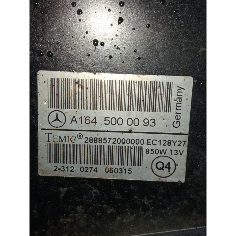 Recambio de electroventilador para mercedes-benz clase m (w164) ml 320 cdi 4-matic (164.122) referencia OEM IAM A1645000093  200