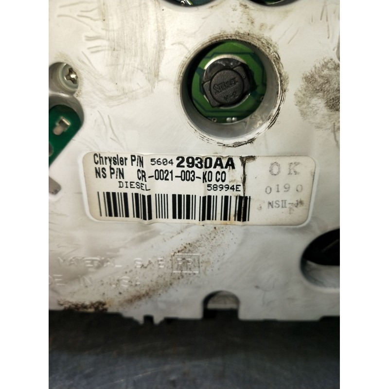 Recambio de cuadro instrumentos para jeep gr.cherokee (wj/wg) 3.1 td cat referencia OEM IAM 56042930AA CR0021003K0C0 1999