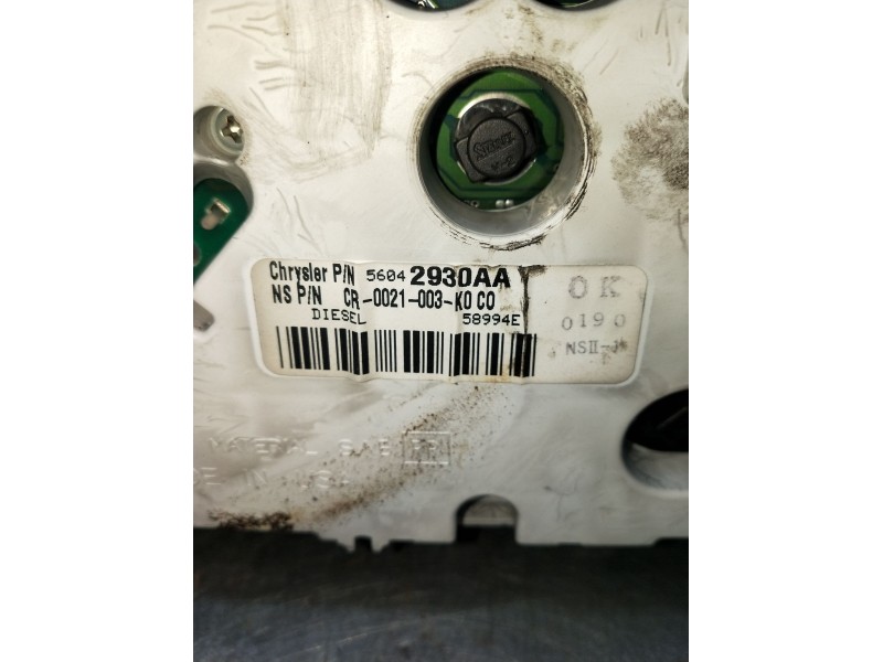 Recambio de cuadro instrumentos para jeep gr.cherokee (wj/wg) 3.1 td cat referencia OEM IAM 56042930AA CR0021003K0C0 1999