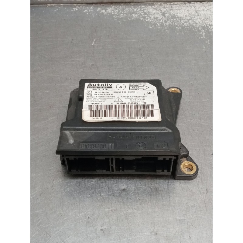 Recambio de centralita airbag para peugeot partner furgoneta/monovolumen 1.6 hdi / bluehdi 75 referencia OEM IAM 9674290780 6197