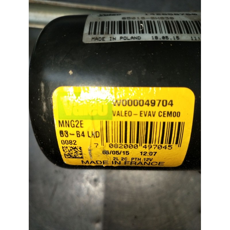Recambio de motor limpia delantero para toyota aygo (_b4_) 1.0 (kgb40) referencia OEM IAM 142658760 W000049704 2014