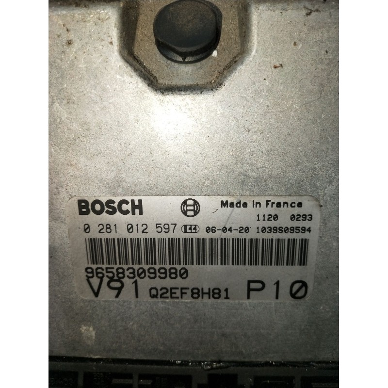 Recambio de centralita motor uce para citroën jumper ii furgoneta (244) 2.0 hdi referencia OEM IAM 0281012597 9658309980 1039S09