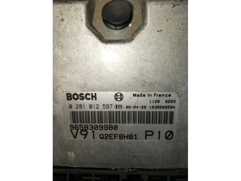 Recambio de centralita motor uce para citroën jumper ii furgoneta (244) 2.0 hdi referencia OEM IAM 0281012597 9658309980 1039S09