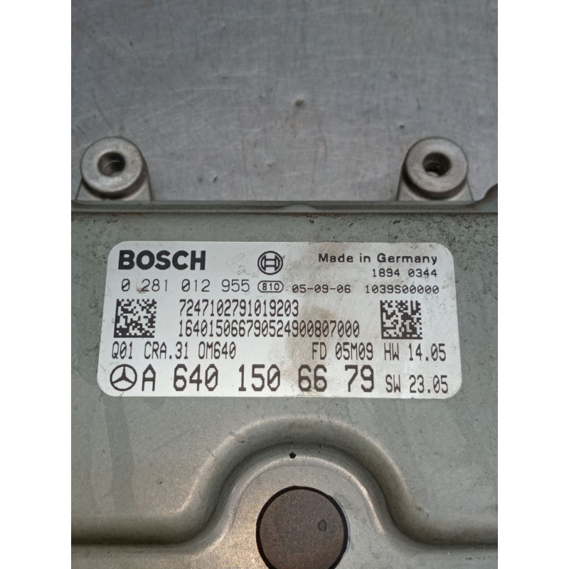 Recambio de centralita motor uce para mercedes-benz clase b sports tourer (w245) b 200 cdi (245.208) referencia OEM IAM A6401506