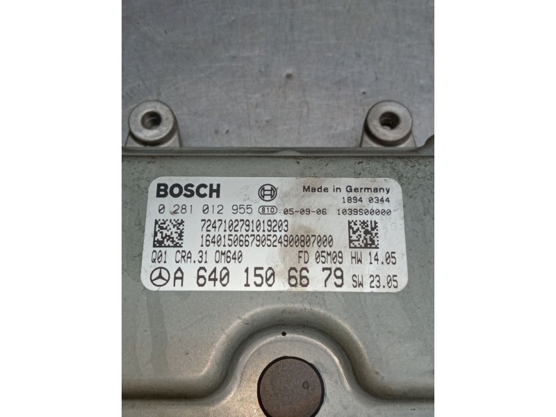 Recambio de centralita motor uce para mercedes-benz clase b sports tourer (w245) b 200 cdi (245.208) referencia OEM IAM A6401506