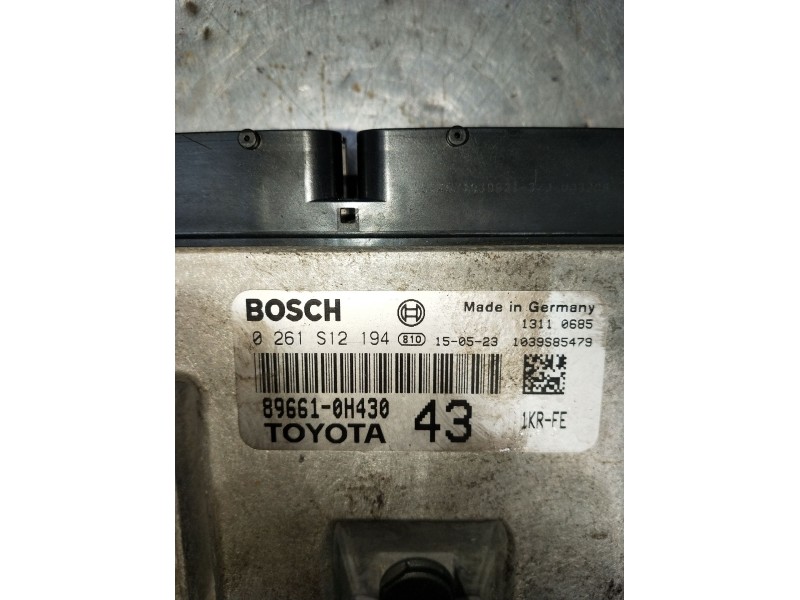 Recambio de centralita motor uce para toyota aygo (_b4_) 1.0 (kgb40) referencia OEM IAM 0261S12194 896610H430 1039S85479 2014