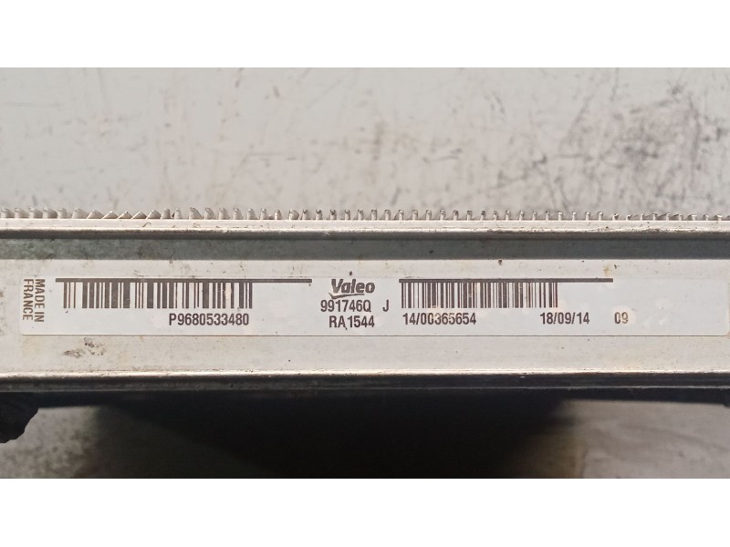 Recambio de radiador agua para citroën berlingo furgoneta/monovolumen (b9) 1.6 hdi / bluehdi 75 referencia OEM IAM 9680533480  0