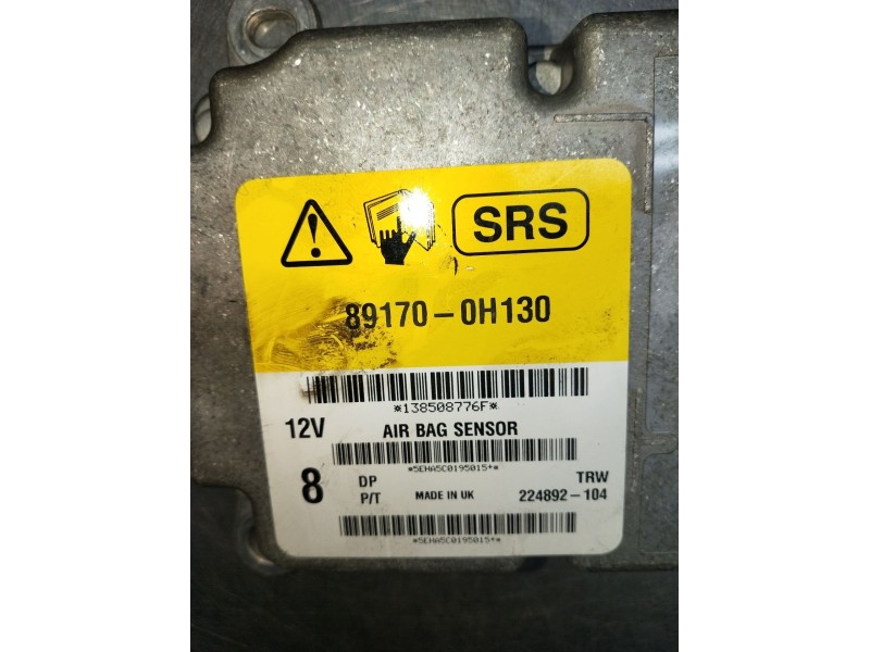 Recambio de kit airbag para toyota aygo (_b4_) 1.0 (kgb40) referencia OEM IAM 891700H130  2014