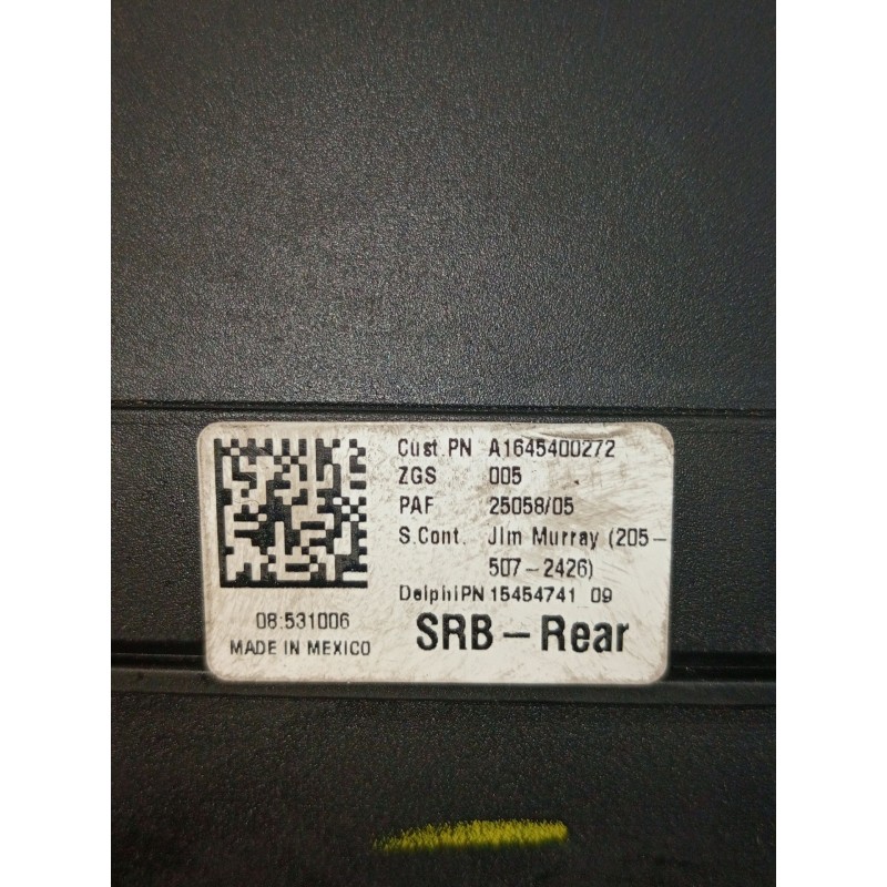 Recambio de caja reles / fusibles para mercedes-benz clase m (w164) ml 320 cdi 4-matic (164.122) referencia OEM IAM A1645400272 