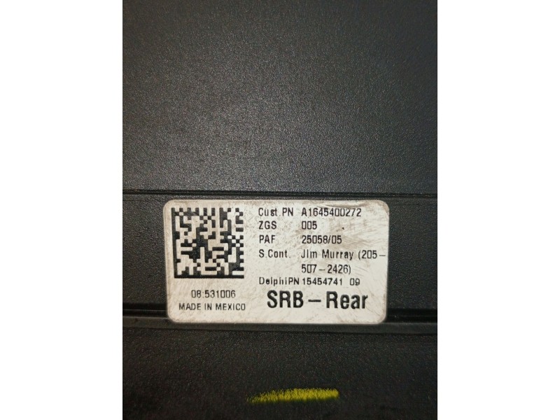 Recambio de caja reles / fusibles para mercedes-benz clase m (w164) ml 320 cdi 4-matic (164.122) referencia OEM IAM A1645400272 