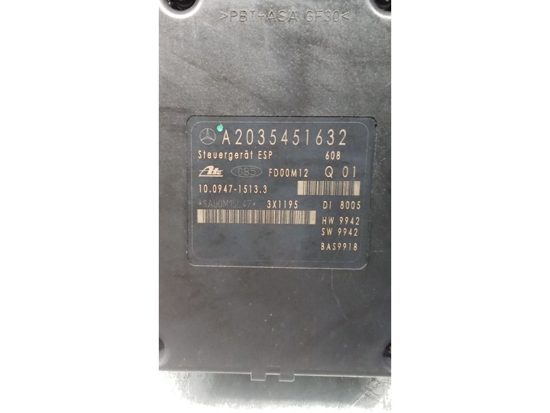 Recambio de abs para mercedes-benz clase c (w203) c 220 cdi (203.006) referencia OEM IAM A2035451632 10094715133 1002402904 A004