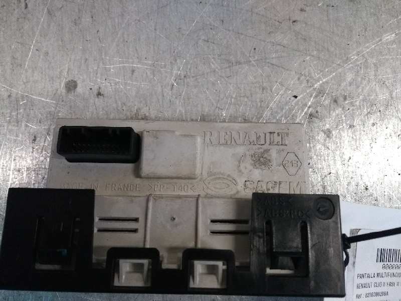 Recambio de pantalla multifuncion para renault clio ii fase ii (b/cb0) authentique referencia OEM IAM 8200380298A 216771272 